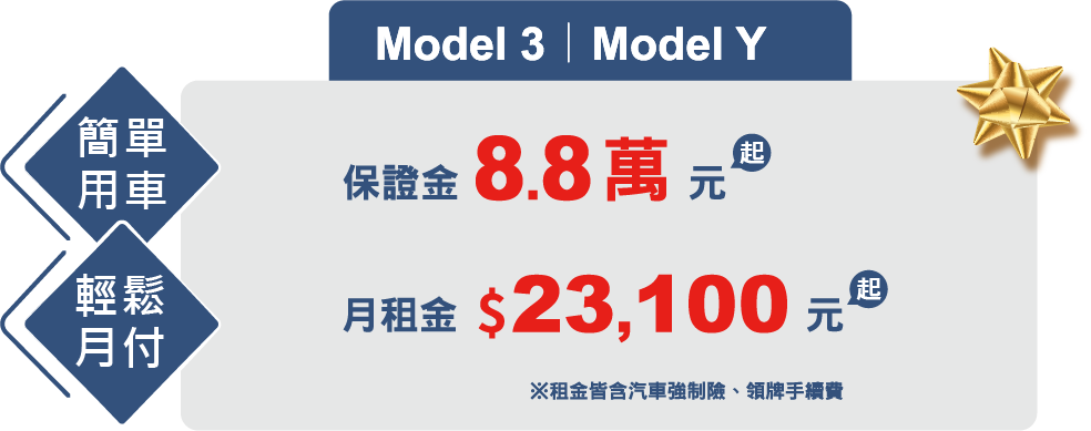 Model 3｜Model Y方案